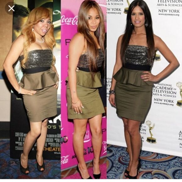 Y2K Alice + Olivia Bethany Sequin Peplum Cocktail Holiday Party Corset Dress‎ - Picture 1 of 11